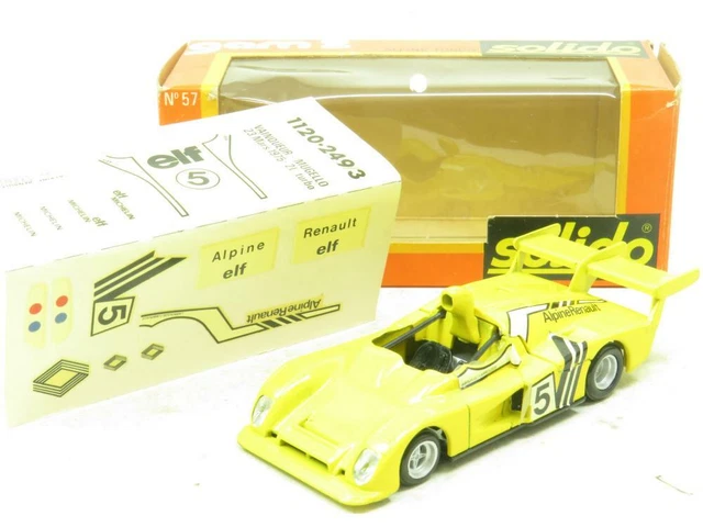 Solido Miniature 57 Alpin Renault Turbo #5 Jaune 1.43 Echelle Emballé +