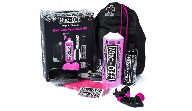 Muc-Off Bike Essentials Cleaning Kit - Fahrrad Reinigungs Set mit Bürste Schwamm