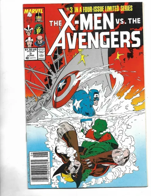 X-Men vs Avengers #3, 1987, 9.2, NM, Stan Lee era classic, copper age