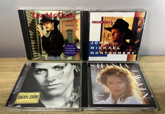 90's Country Music CD Bundle Lot x4 - Tim McGraw Shania Twain John Montgomery