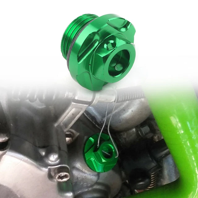 Green Engine Oil Fill Plug Screw Cap for Kawasaki  KX250 KX250F KLX450R KX450F