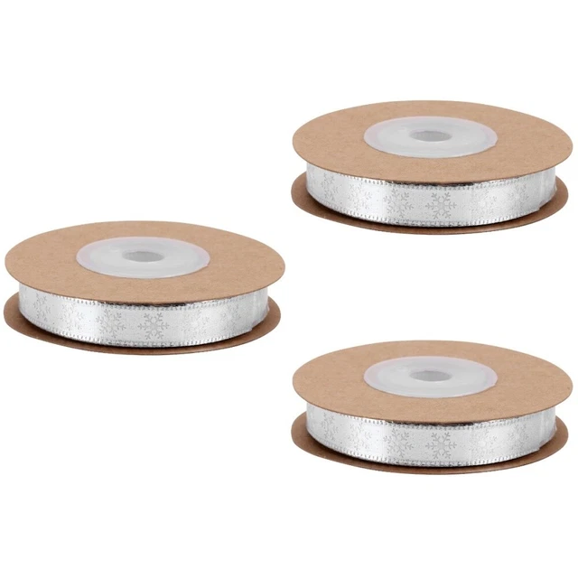 3 rollen 10m Schöne Schneeflocke Muster Gedruckt Weihnachten Dekoration Für DIY