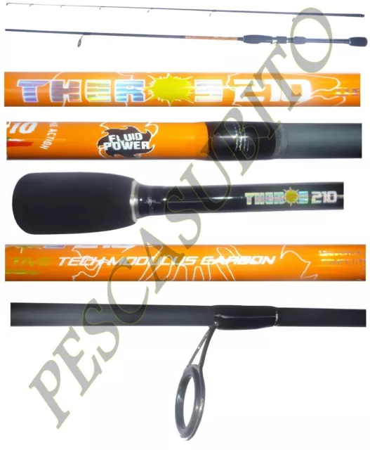 canna light spinning theros 2.10m 2/10g pesca rock fishing trout game trota lago