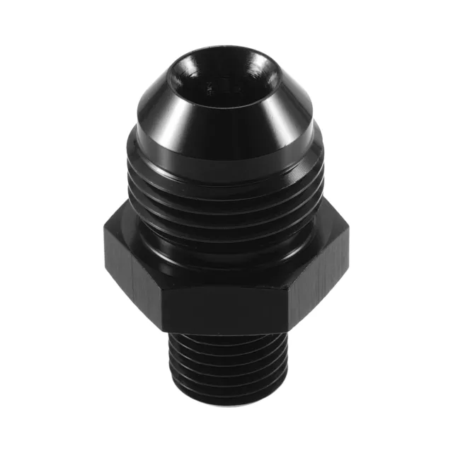 Voiture Noir 8AN Mâle to M12x1.25mm Mâle Métrique Filetage Raccord Adaptateur