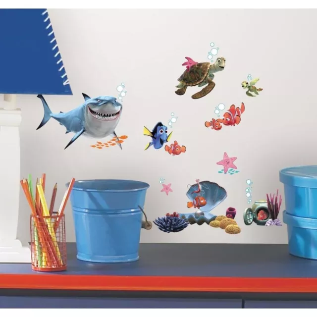 44 Nuevas Calcomanías de Pared Pegatinas Decoración de Habitación Pegatinas Disney Finding Nemo Pez Baño Dormitorio