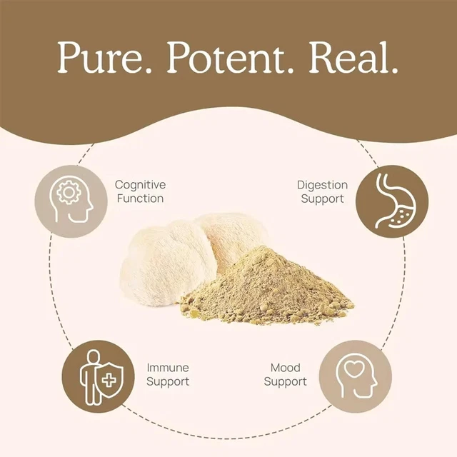 Premium Lion's Mane & Monkey Head Mushroom Powder
