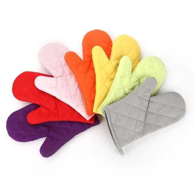 Cómodos y confiables guantes de horno de algodón para accesorio de cocina