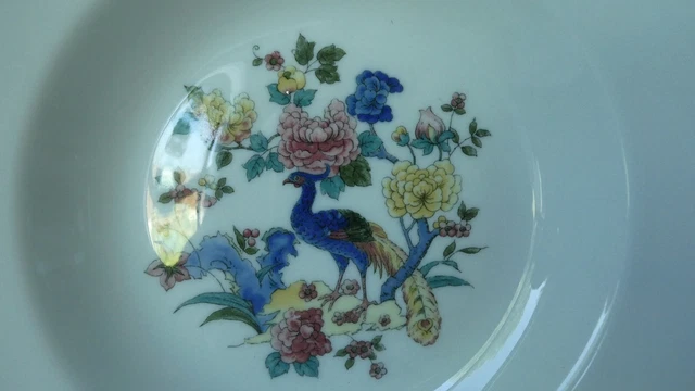 Railroad China Milwaukee Road Peacock Soup Bowl 8" Syracuse 1940 2
