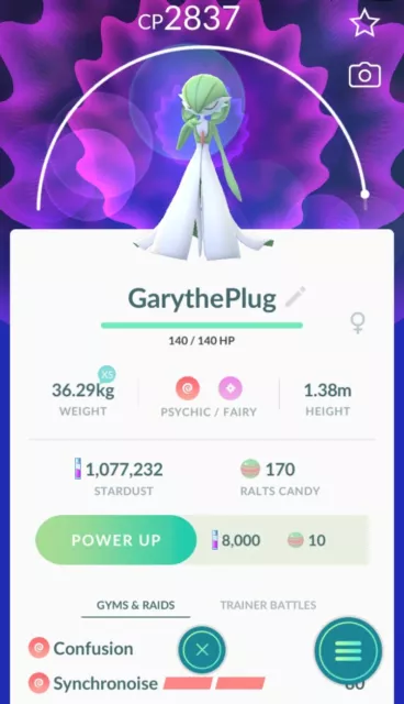 Gardevoir 2500+ CP – Get This Pokemon