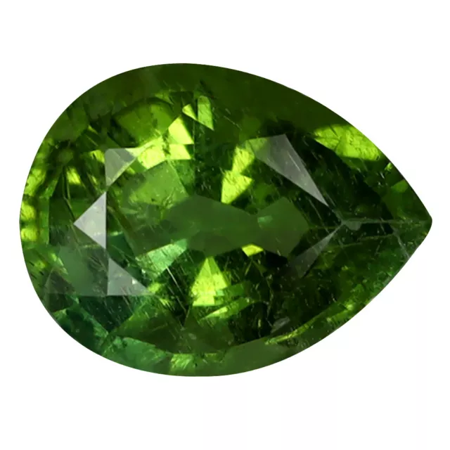 2.51 ct Supreme Pear Cut (10 x 8 mm) Mozambique Green Tourmaline Gemstone