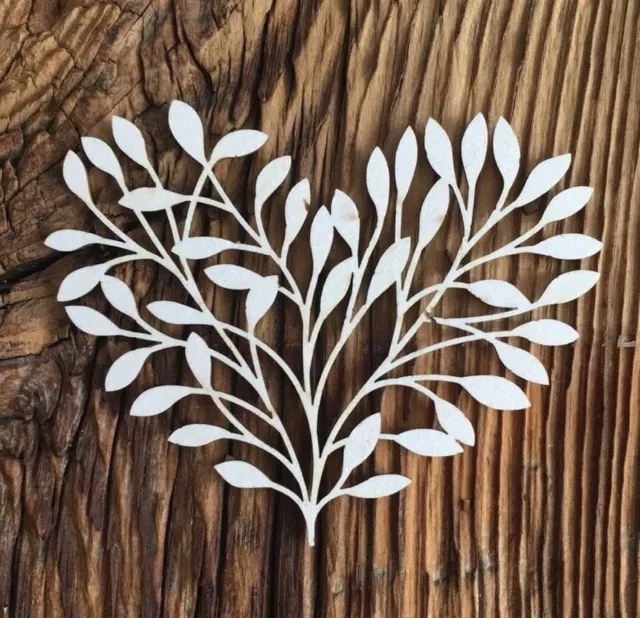 1x "HEART ROOTS" Shape Chipboard Cardboard Die Cut-out Craft Card Toppers PS060