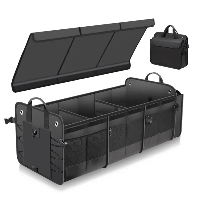 Car Trunk Storage Organizer Cargo Storage Suitable for Any Car, SUV,Truck(Black)