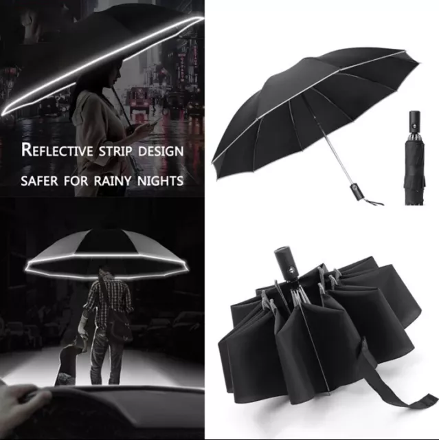 Paraguas plegable automático para el sol, sombrilla de viaje resistente a la llu