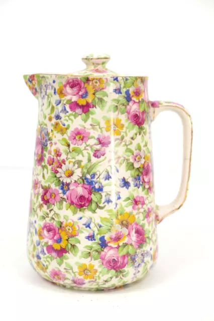 Royal Winton Summertime Chintz Floral Syrup Pitcher Jug RARE 7"