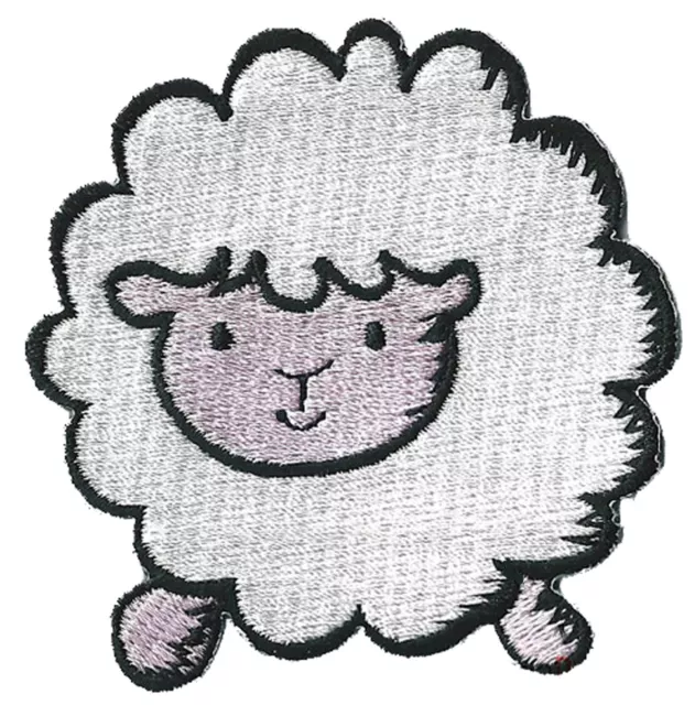 Patch écusson patche Mouton DIY custom thermocollant brodé