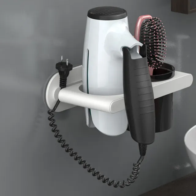 Wall Mounted Hair Dryer Holder Hairdryer Bracket Wall-mounted