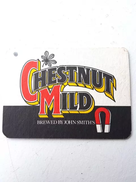 Vintage JOHN SMITH'S - Chesnut Mild  ...  Cat No'73 Beer mat / Coaster