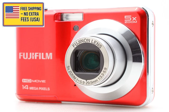 美品　赤　デジタルカメラ　FUJIFILM finepix AX600 新品級》コンパクトカメラ FUJIFILM FinePix AX600 レッド フジ