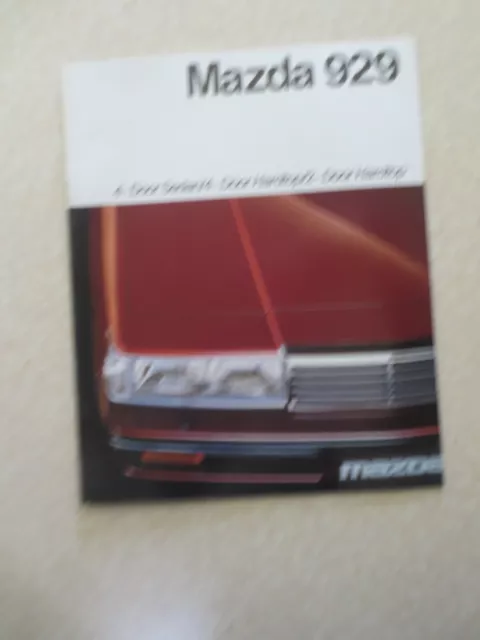 1986 Mazda 929 car advertising booklet - Mazda Australia