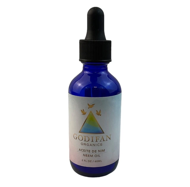 Aceite de neem orgánico GODIFAN 100% prensa en frío puro, sin refinar para la piel, el cuidado del cabello.