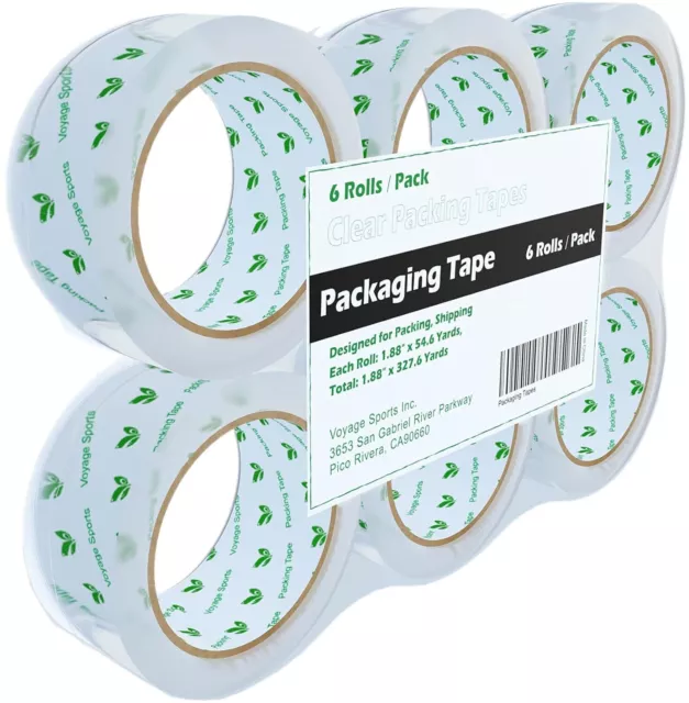 Cinta Para Embalaje De Almacenamiento De Larga Duracion, 6 Rollos, 1,88" X 5...