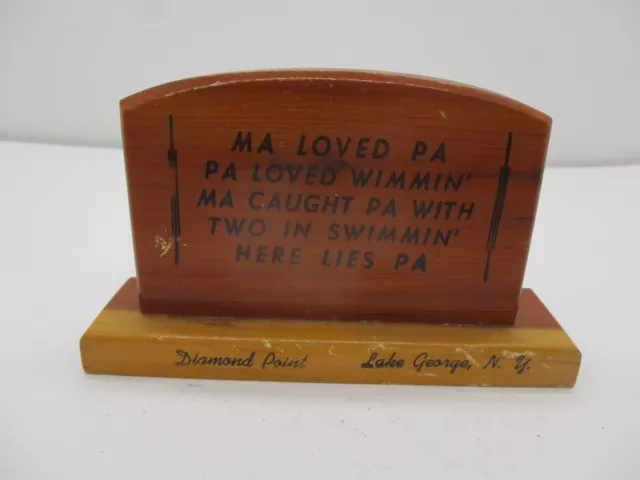 Lake George NY Diamond Point Souvenir Plaque