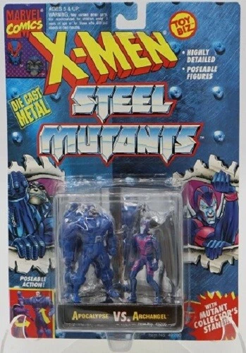 1994 Sealed Toy Biz Marvel X-Men Steel Mutants Apocalypse Vs Archangel Figures