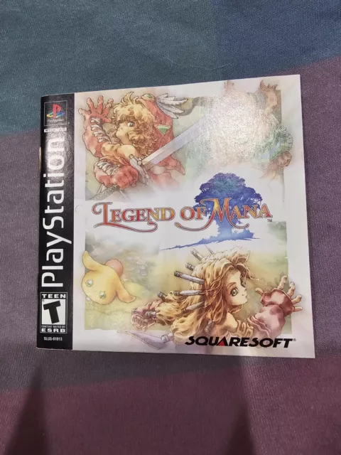 Legend of Mana for Sony Playstation PS1 (Squaresoft, 2000) Manual Only