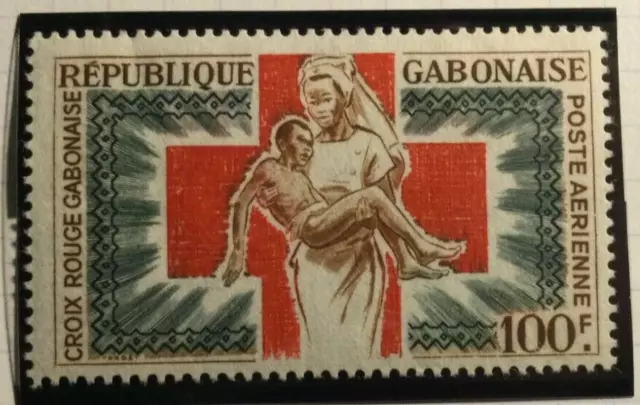 TIMBRE du GABON N° 36  Poste aérienne  Neuf année 1965