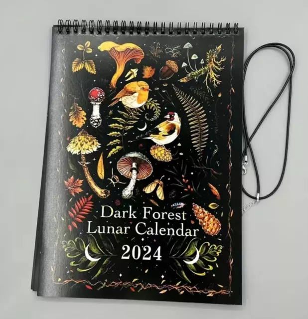 2024 DARK FOREST Lunar Calendar Monthly Weekly Daily Time Planning
