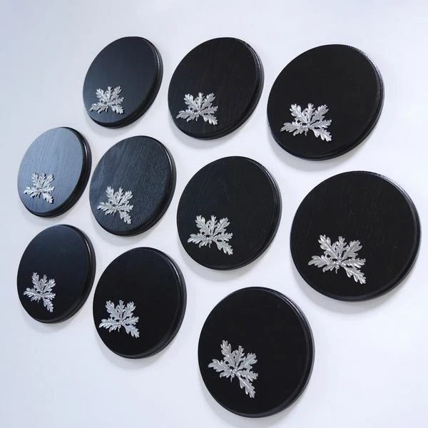 10 X Keilerschilder Tablero Keiler Redondo Oscuro AF17cm+ Hoja de Roble 2
