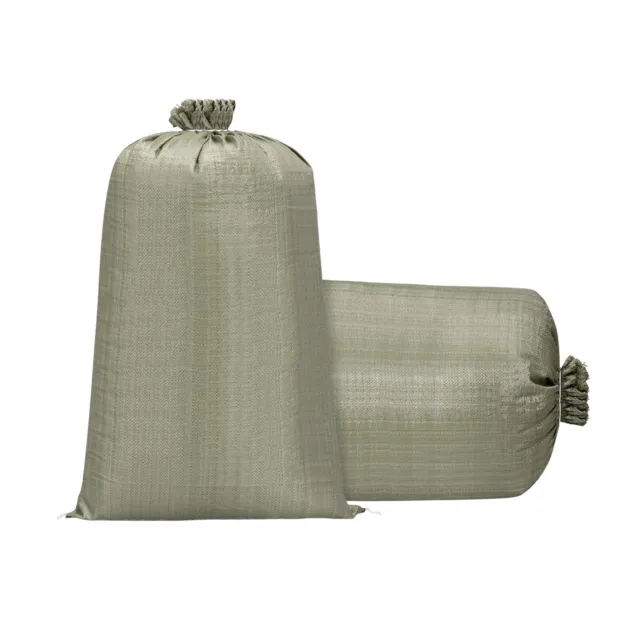 Sand Bags Empty Grey Woven Polypropylene 59.1 Inch x 43.3 Inch Pack of 10