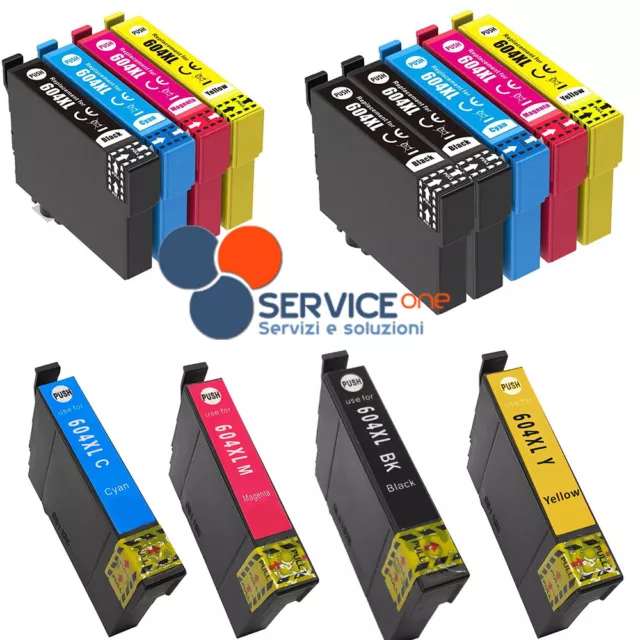 Cartucce Compatibili T604XL per Epson XP-2200 2205 3200 WF-2910DWF 2950 604XL
