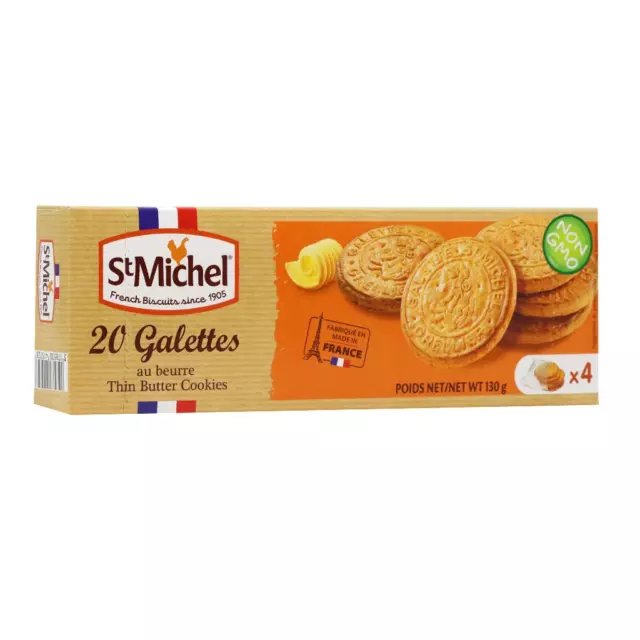 2 Boxes St Michel Galettes French Brittany Sea Salt Butter Cookies Biscuits Food