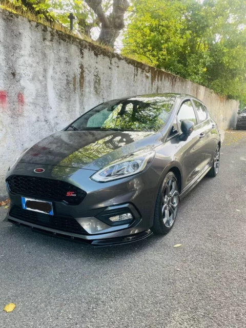 Spoiler Sotto Paraurti Anteriore Lama Ford Fiesta Mk8 2018+ Nero Splitter 0057