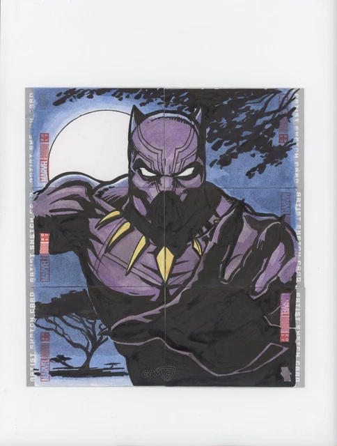 2017 Marvel Annual Puzzle Sketch Card Achievements 1/1 Randy Martinez Auto ob9