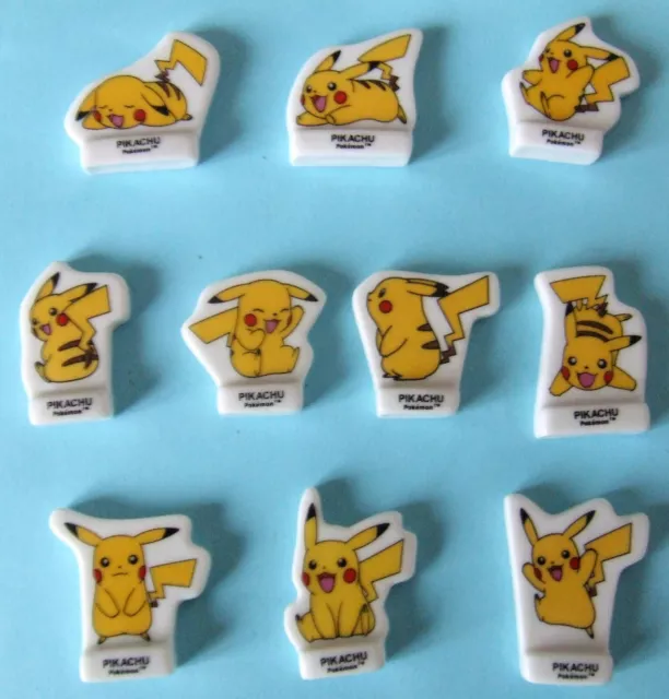 SÉRIE COMPLÈTE DE 10 fèves Pokemon Pikachu 2023 EUR 6,00 - PicClick FR