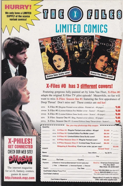 X-Files #22,  Vol. 1 (1995-1998) Topps Comics, High Grade 2