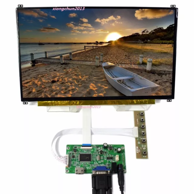 IPS N133HSE LCD LED 1080P FHD screen 13.3" + EDP display controller kit VGA HDMI