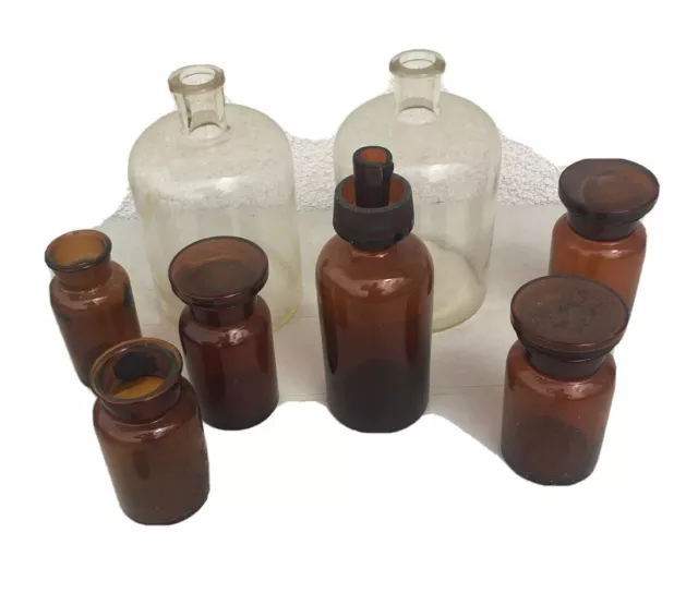 Lotto ANTICHI VASI Laboratorio Farmacia in vetro  Vintage