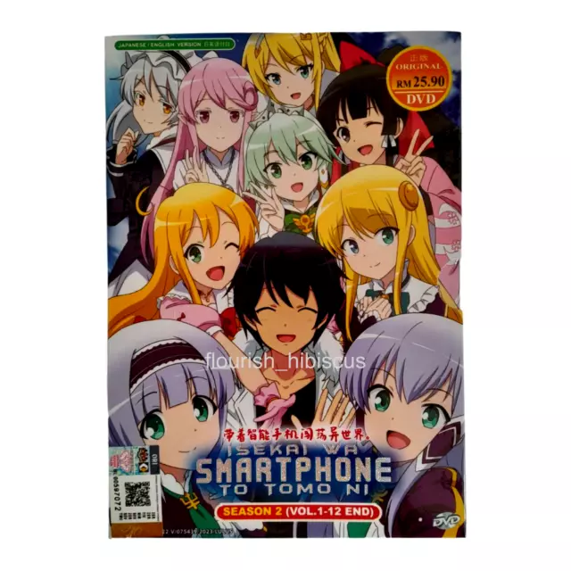 ANIME DVD~ENGLISH DUBBED~ISEKAI Wa Smartphone To Tomo Ni Season 1+2(1-24End)GIFT  $42.06 - PicClick AU