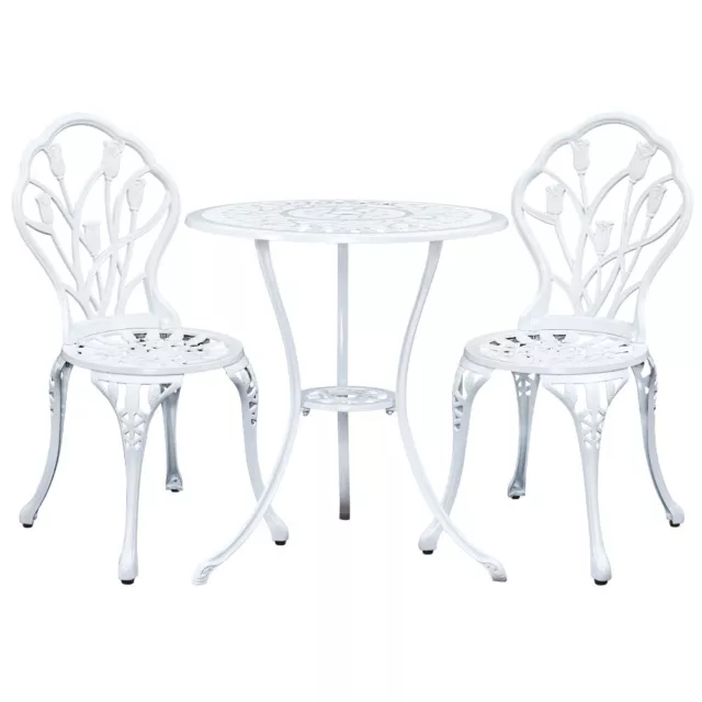 Gardeon Outdoor Setting 3 Piece Bistro Chairs Table Set Cast Aluminum Patio