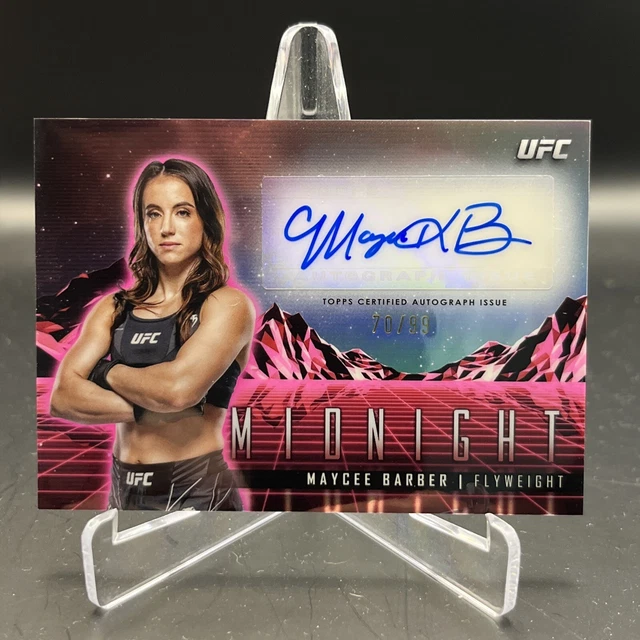 2024 TOPPS UFC Midnight Maycee Barber Horizon Signatures Twilight Auto