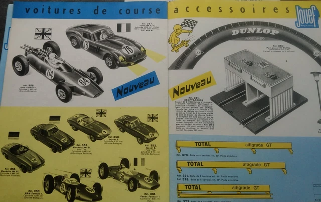 CATALOGUE CIRCUIT ROUTIER JOUEF 1965 ETAT MOYEN + TARIFS 65