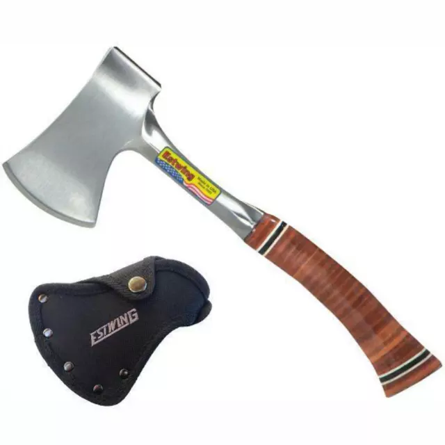 ESTWING Sportsman Axe with Sheath and Leather Grip - E24A 24oz