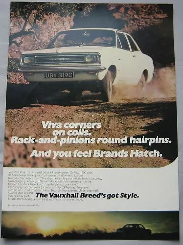 1968 Vauxhall Viva Original advert No.1