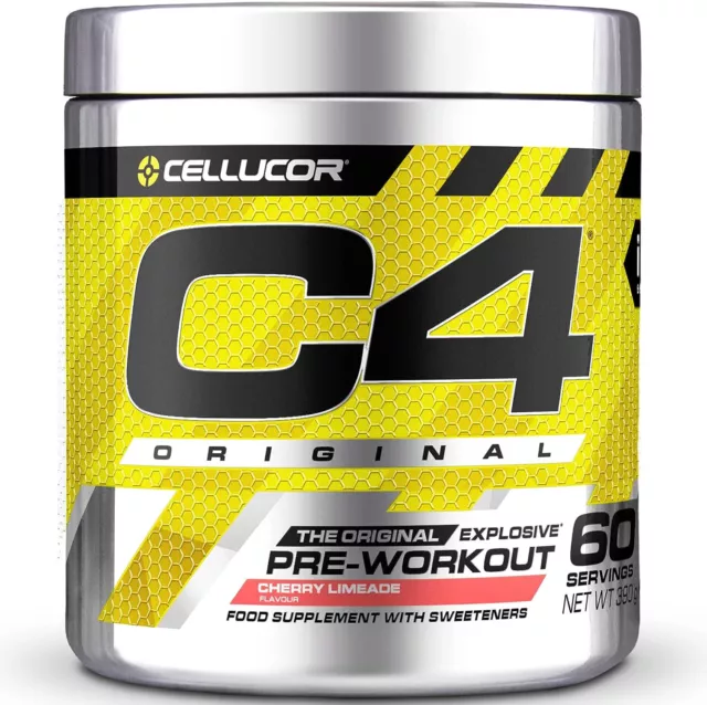 #016 Cellucor C4 Original Cherry Limeade Pre-Entrenamiento Booster - 2 latas a 390 g #016 Cellucor C4 Original Cherry Limeade Pre-Entrenamiento Booster - 2 latas a 390 g