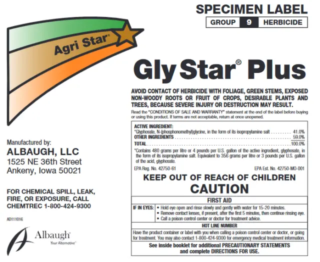 Gly Star Plus Herbicide - with Surfactant- 2.5 Gallons (41% Glyphosate) 2