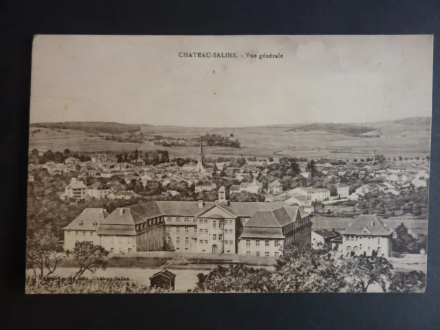 CHATEAU SALINS moselle CPA 57 vue generale 8
