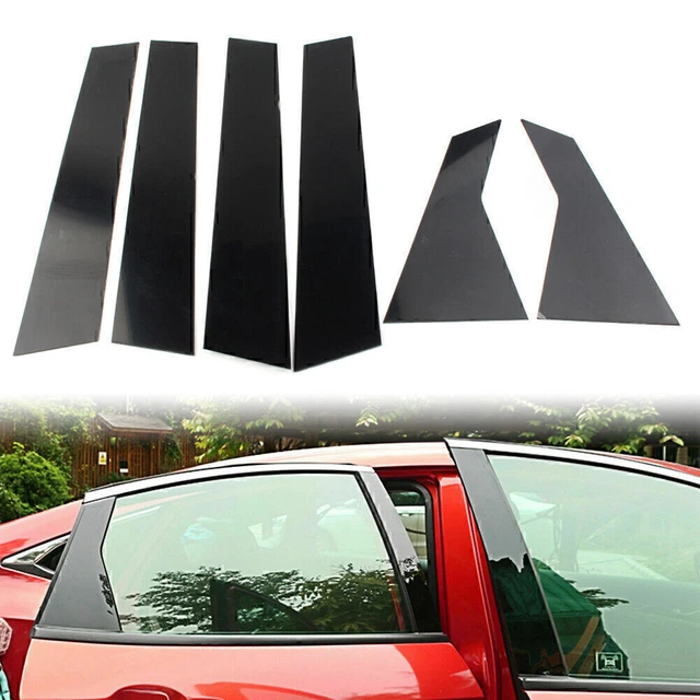 6 pz Kit Copertura Porte Pali Pilastro Nero Adatta Honda Civic 10 2016-2020 GZ